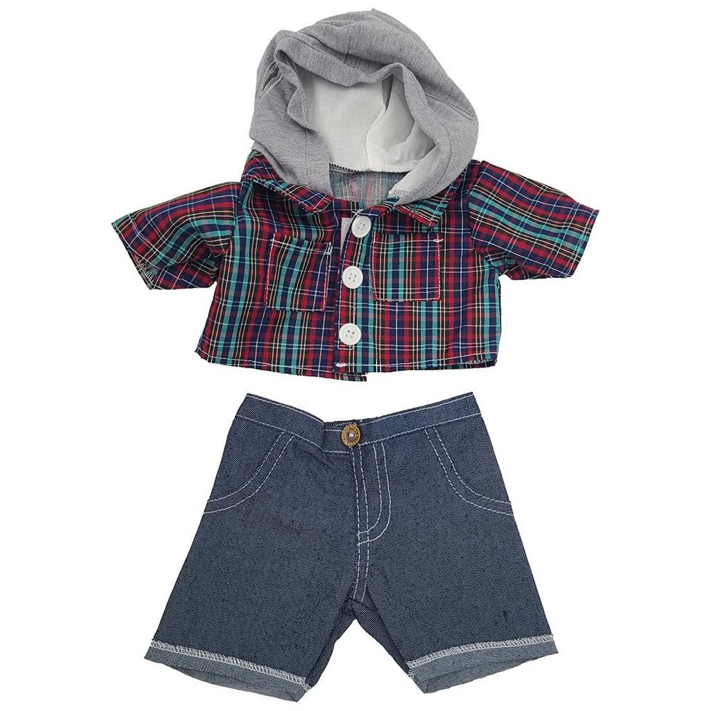 BYO-BFF Stuffed Animals Plush Toy Outfit  Skater Hoodie w/Denim Pants Outfit 16