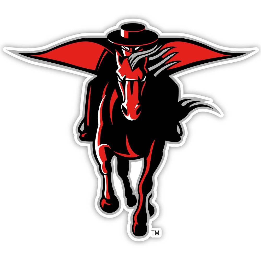 Texas Tech Red Raiders 8-Inch Vinyl Decal Sticker 4-Pack Officially Licensed Collegiate Product