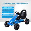 FFlyer Pedal Go Kart for Kids, 4 Wheel Ride On Car, Off Road Racing Style Pedal Car w/2-Position Adjustable Seat, Handbrake & Clutch, EVA Rubber Wheels, Racer Pedal Vehicle for Boys Girls view 4