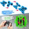 2PACK RC Stunt Car Watch Gesture Sensor Car 4WD Double Sided 360 Degree Rotating Tumbling Rechargeable Car High Speed 2.4GHZ Off Road Hobby RC Toy Cars for Xmas Birthday Gift Adults,Kids (Blue/Green) view 2