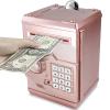 Cargooy Mini ATM Piggy Bank ATM Machine Best Gift for Kids,Electronic Code Piggy Bank Money Counter Safe Box Coin Bank for Boys Girls Password Lock Case (Rose Gold) view 1