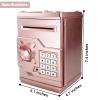 Cargooy Mini ATM Piggy Bank ATM Machine Best Gift for Kids,Electronic Code Piggy Bank Money Counter Safe Box Coin Bank for Boys Girls Password Lock Case (Rose Gold) view 4