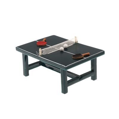 Acxico 1 Set 1:12 Mini Miniature Table Tennis Set Realistic Wooden Gift