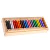 Montessori Sensorial Material Learning Color Tablet Box Wood Preschool Toy view 3