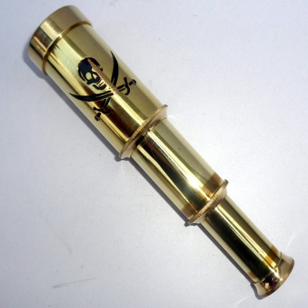 Nautical Brass 6'' Vintage Maritime Pirates Spyglass Telescope Gift Replica