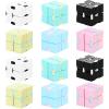 12 Pieces Mini Cube Blocks Desk Toy Magic Sensory Tool Blocks Puzzle Flip Cube for Teens Adults Birthday Favors view 1