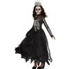 Amscan Skeleton Princess Costume for Girls, Includes Dress and Crown, Medium (8-10) view 1
