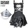 Amscan Zomberina's Haunting Halloween Ensemble For Women - Large (12-14) - Spooky & Stylish Black Costume Set - Perfect For Trick-Or-Treating, Haunted House Parties & More - 1 Set view 3