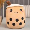 VHYHCY Cute Stuffed Boba Plush Bubble Tea Plushie Pillow Milk Tea Cup Pillow Food Plushie, Soft Kawaii Hugging Plush Toys Gifts for Kids(Brown, 13.7 inch) view 2