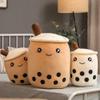 VHYHCY Cute Stuffed Boba Plush Bubble Tea Plushie Pillow Milk Tea Cup Pillow Food Plushie, Soft Kawaii Hugging Plush Toys Gifts for Kids(Brown, 13.7 inch) view 3