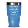 Juggling Tumbler Just thinking about juggling 30oz, Light Blue view 1