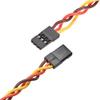 uxcell 5pcs 3-Pin Servo Extension Cable Cord Connectors Lead Wire Male to Male 22AWG 60-Cores Servo Receiver Wire view 2