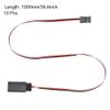 uxcell 10pcs 3-Pin Servo Extension Cable Cord Connector Lead Wire Male to Female 22AWG 30-Cores Servo Receiver Wire view 4