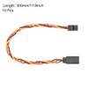 uxcell 10pcs 3-Pin Servo Extension Cable Cord Connectors Lead Wire Male to Female 22AWG 60-Cores Servo Receiver Wire view 4