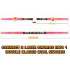 2 Pack Light up Sword Saber with FX Sounds (Motion-Sensitive) and Retractable Handle, 2-in-1 Dual Saber 3 Colors Led Glow in the Dark Dueling Sword for Kid Adult, Galaxy War Party, Halloween Cosplay view 4