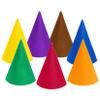 Fengek 7 Packs Christmas Gnome Hats, Felt Cone Dwarf Hats for Unisex Adults Teens Elf Hat for Halloween Party Supplies, 7 Colors view 1
