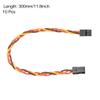 uxcell 10pcs 3-Pin Servo Extension Cable Cord Connectors Lead Wire Male to Male 22AWG 60-Cores Servo Receiver Wire view 4