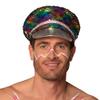 Boland 44759 - Rainbow Hat with Reversible Sequins, Silver or Multicoloured, for Adults, Headwear, Hat, CSD, Carnival, Theme Party view 4