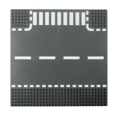 BAENRCY Classic Baseplates 10"x10" Building Block Base Plates Grassland Road Base Plates for Building Brick Compatible with All Major Brands (T-Junction)