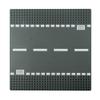 BAENRCY Classic Baseplates 10"x10" Building Block Base Plates Grassland Road Base Plates for Building Brick Compatible with All Major Brands (Straight Road) view 1
