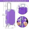 ZNTWEI American 18 Inch Doll Travel Suitcase Play Set with 18 Inch Doll Clothes and Accessories Including Sunglasses Camera Computer Phone Ipad Travel Pillow ect view 4
