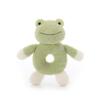 Apricot Lamb Baby Frog Soft Rattle Toy, Plush Stuffed Animal for Newborn Soft Over 0 Months (Frog, 6 Inches) view 1