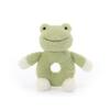 Apricot Lamb Baby Frog Soft Rattle Toy, Plush Stuffed Animal for Newborn Soft Over 0 Months (Frog, 6 Inches) view 3