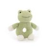 Apricot Lamb Baby Frog Soft Rattle Toy, Plush Stuffed Animal for Newborn Soft Over 0 Months (Frog, 6 Inches) view 4