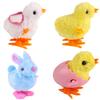 CICITOYWO Bunny and Jumping Chick Wind Up Toys Novelty Chicken Hopping Windup Toy for Kids Toddlers Adult Easter Egg Hunt Basket Stocking Stuffers Party Favors Goody Bag Fillers Gifts (Colorful-2) view 1