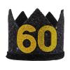 BESTOYARD 60th Birthday Crown Hats 60th Birthday Hats Glitter Birthday Party Headband Party Hats Birthday Party Decoration Photo Props for Adults Mens Forty Birthday Party view 2