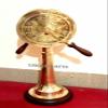 Nautical Brass Ship Engine Order Telegraph with Wooden Base Maritime view 2