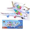 Airplane Toy for Kids with Flashing 4D Lights and Sound  Jumbo Durable Police Jet and Rescue Helicopter Set  Sensory Toy for Boys and Girls 3-12 Years Old - Birthday Gift with Bump & Go Action view 1