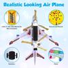 Airplane Toy for Kids with Flashing 4D Lights and Sound  Jumbo Durable Police Jet and Rescue Helicopter Set  Sensory Toy for Boys and Girls 3-12 Years Old - Birthday Gift with Bump & Go Action view 3