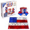 Tytan Tiles 4th of July 60-Piece Magnetic Tiles Building Set, Ergonomic Design, Kids STEM Toy, Architectural Building, Creative Play, Pattern Recognition, America USA Themed, Ages 3 and Up view 1
