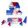 Tytan Tiles 4th of July 60-Piece Magnetic Tiles Building Set, Ergonomic Design, Kids STEM Toy, Architectural Building, Creative Play, Pattern Recognition, America USA Themed, Ages 3 and Up view 3