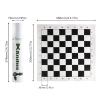 Andux Chess Game Set Chess Pieces and Rollable Board QPXQ-01 (Black,35x35cm) view 2