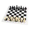 Andux Chess Game Set Chess Pieces and Rollable Board QPXQ-01 (Black,35x35cm) view 4