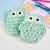 Push Pop Bubble Fidget Sensory Toy, Silicone Stress Relief Popping Toy, ABC Alphabet Owl Shaped Educational Learning Tools for Toddlers Kids Students (Black Letters-Green) view 2