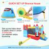 DREAMVAN Kids Bounce House with Blower Inflatable Bounce Houses Double Slide Climbing Wall and Ball Pit/Pool Splash Big Bouncy House Bouncing Rocket Jumping Castle Outdoor/Indoor,Ages 3-12 Years view 4