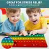 Push Toy Pop Bubble Fidget Sensory Toys Push It Pop Fidget Toys Rainbow Keyboard Shape, Pop Silicone Popper Toy Anxiety Stress Reliever Relief Autism Learning Materials Game Gift for Kids (Rainbow) view 3