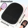 Theshai 2 Pieces Sand Wipe Off Mitt, Beach Sand Cleaner Soft Wipe Off Mitt for Beach Volleyball and Beach Activities Water Activities, Mitt Help Parents Clean Sand from Children's Skin (Pink, Blue) view 2