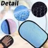 Theshai 2 Pieces Sand Wipe Off Mitt, Beach Sand Cleaner Soft Wipe Off Mitt for Beach Volleyball and Beach Activities Water Activities, Mitt Help Parents Clean Sand from Children's Skin (Pink, Blue) view 3