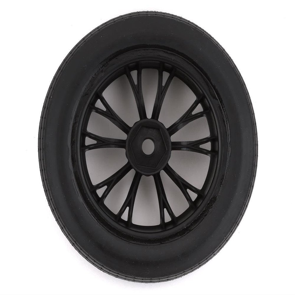 Traxxas 9474 Tires & Wheels, Assembled, glued (Weld Gloss Black Wheels, Tires, Foam Inserts) (Front) (2)