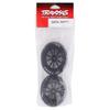 Traxxas 9474 Tires & Wheels, Assembled, glued (Weld Gloss Black Wheels, Tires, Foam Inserts) (Front) (2) view 2