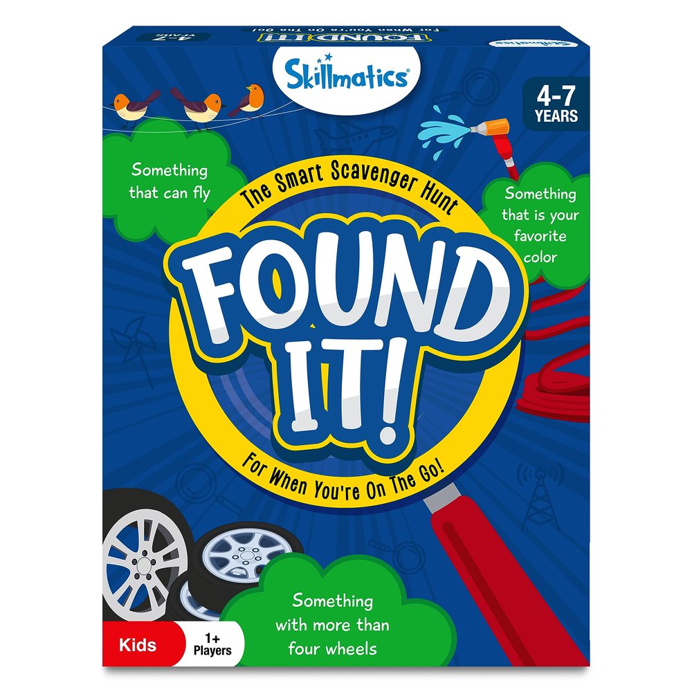 Skillmatics Scavenger Hunt Card Game - Found It Travel, Learning Toy, Gifts for Kids, Boys, Girls and Families, for Ages 4, 5, 6, 7, Perfect for Home, School, Playdates