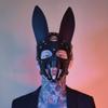 Mumbobyswim Women Leather Masks Bunny Mask Leather Cat Rabbit Mask Masquerade Party Half Face Masks for Cosplay Halloween Easter Costume Props Accessory (EM-026) view 3