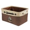 MALIHONG Personalized Foldable Storage Basket with Lovely Dog Cocker Spaniel Collapsible Sturdy Fabric Pet Toys Storage Bin Cube with Handles for Organizing Shelf Home Closet, Brown and White view 1