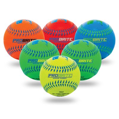 Franklin Sports - Pro Brite - Neon Rubber Teeball - MLB - Youth Tball - Baseball + Softball - Indoor & Outdoor Use
