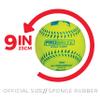 Franklin Sports - Pro Brite - Neon Rubber Teeball - MLB - Youth Tball - Baseball + Softball - Indoor & Outdoor Use view 2