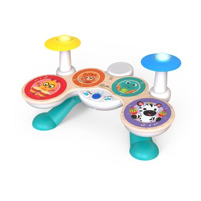 Baby Einstein Together in Tune Drums Safe Wireless Wooden Musical Toddler Toy, Magic Touch Collection, Age 12 months+